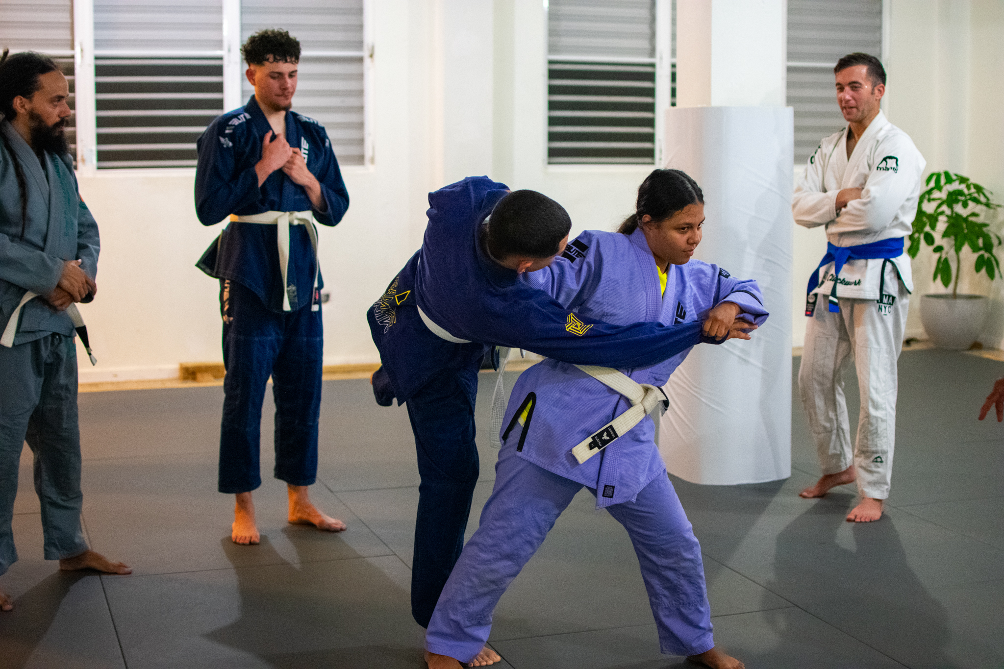 BJJ drilling with partner